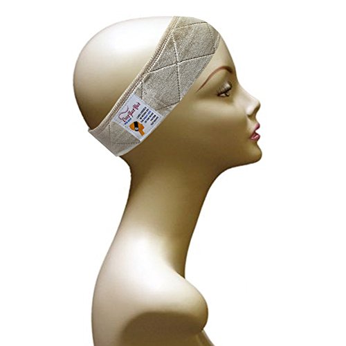 Light Brown Wig And Scarf Grip Comfort Band - Comfort Grip Wig Band In Light Brown/Blonde