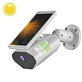 2019 New Outdoor Solar Powered Security Camera,CTVISON 2.4GHz WiFi Wireless Home Security Camera, Night Vision,Motion Detection,Rechargeable Battery, Two-Way Audio, IP66 Waterproof,Works with Alexa