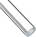 Acrylic Round Rod, Transparent Clear, Meets UL 94HB, 1