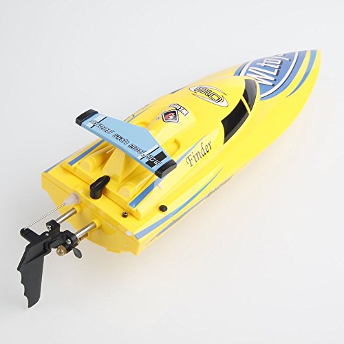 AMPERSAND SHOPS Super Storm Engine 4CH 2.4GHZ R/C Freedom High Speed Racing Boat (Yellow) - Thumbnail 3