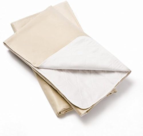 4 Pack, Bed Pad Standard Reusable Underpad Washable 34x36 Tan