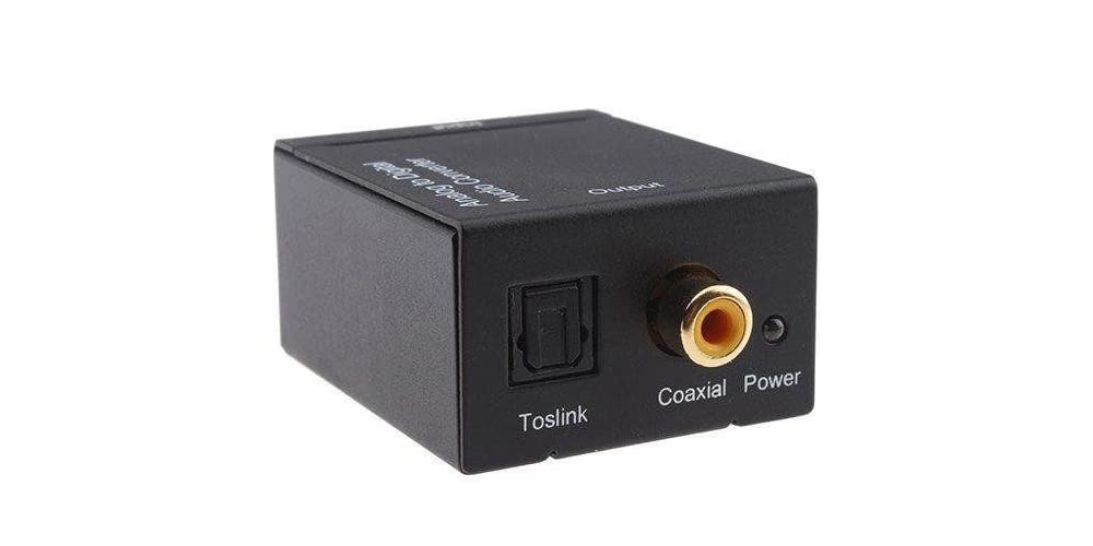 Analog RCA L/R Audio to Digital Optical S/PDIF Audio Converter in