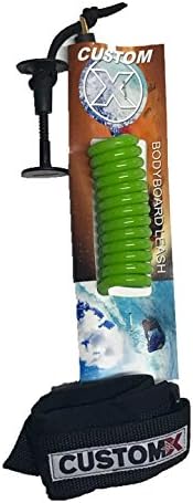 Custom X Bodyboard Leash Bicep Coil Leash or Wrist Coil Leash (Choose Style/Color) (Comes with Free Surf and Skate Warehouse Sticker)