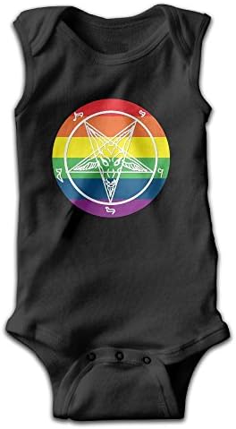 Baphomet Rainbow Pride Unisex Baby 100% Cotton Lightweight Sleeveless Bodysuits Onesies Newborn