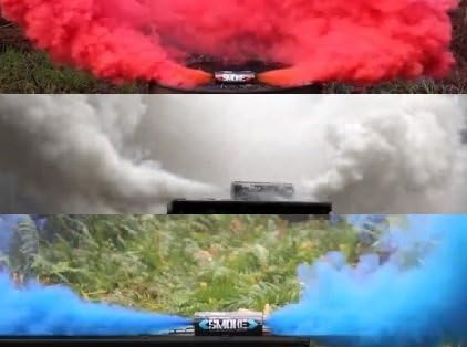 NFL Patriots Superbowl Celebration Smoke Fountain / Photo Smoke Effect - Red/White/Blue (Wire-Pull BURST)