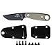 ESEE Knives Izula II Knife with Molded Sheath and Belt Clip Plate (Black)
