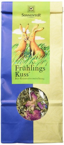 Sonnentor FrühlingsKuss-Kräutertee lose, 1er Pack (1 x 80 g) - Bio