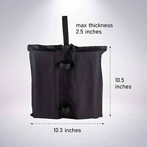 Juvale 4-Pack Rectangle Sand Weight Bags - Canopy Sandbags for Outdoor, Tent, Event Use, Holds up to 28.7 Pounds
