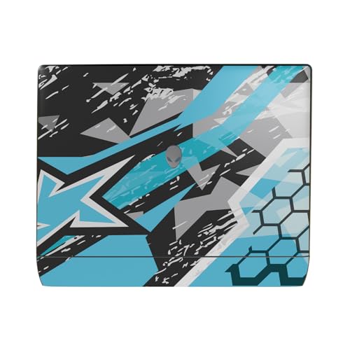 Laptop Skin Compatible with Alienware 16 Area-51 (2025) - Grunge Cyan - Premium…