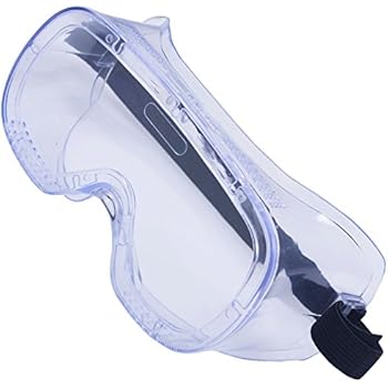 Protective Safety Glasses (HEAVY DUTY INDUSTRIAL STRENGTH SAFETY GOGGLES) Crystal Clear & Anti-Fog Design - High Impact Resistance - Perfect Eye Protection for Lab, Chemical, and Workplace Safety