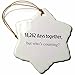 3dRose ORN_112217_1 18262 Days Together But Whos Counting Happy 50th Anniversary Snowflake Ornament, 3-Inch, Porcelain