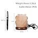 Niubity Himalayan Pink Natural Salt Lamp,USB Light Wooden Base Himalayan Crystal Rock Salt Lamp Air Purifier Night Light (Rose)