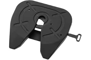Generic 1/14 Aluminum Alloy Decoupling Disc Plate for Tractor Truck Model Crawler Car Buggy Accessories, Black