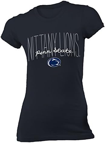 NCAA Pennsylvania State University Women's Vintage Sheer Tee, Medium, Navy