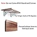 Sumnacon Sturdy Folding Shelf Brackets - Heavy Duty Metal Triangle Table Bench Folding Shelf Brackets, 2 Pcs Folding Shelf Hinge Wall Mounted (12 Inch, White)