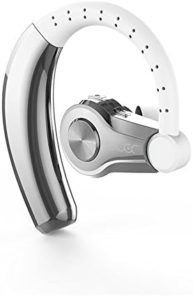 Bluetooth Headset Wireless Bluetooth Ear Hanging Business Earphone Anti Sweat Function Earpieces Noise Reduction Mic for iPhons and Android Smartphones Hands Free with Mic (silver)