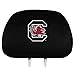FANMATS University of South Carolina Head Rest Cover Set, black, 