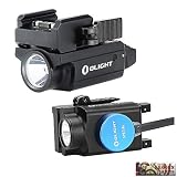 OLIGHT PL-MINI 2 valkyrie 600 Lumen Modular weaponlight Rechargeable Compact Subcompact Pistol Light, Build-in Lithium, Magnetic Charging, Adjustable Mount for Glock, Picatinny Rail (Black)