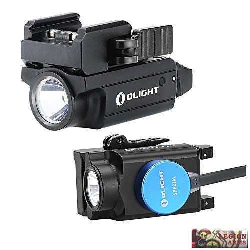 OLIGHT PL-MINI 2 valkyrie 600 Lumen Modular weaponlight Rechargeable Compact Subcompact Pistol Light, Build-in Lithium, Magnetic Charging, Adjustable Mount for Glock, Picatinny Rail (Black)