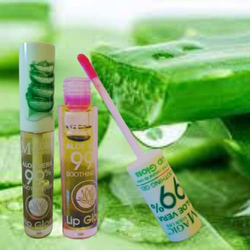 2 Pack Aloe Vera Lip Gloss Magic Temperature Color Change Lip stick