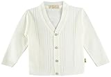 Lilax Baby Boy Cable-Knit Basic Knit Cardigan Sweater 3-6 Months Cream