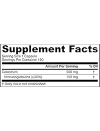 Jarrow Formulas Calostro Prime Vida, COL120, 120, 1, 1