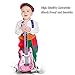 M SANMERSEN Guitar for Kids, Kids Guitar Toys with Strap/ Vibrant Sounds/ Colorful Lights Musical Instruments Toy for Girls No String (Pink)