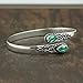 3.05 Cts Malachite Bangle For Women Silver Overlay Handmade Vintage Boho Style Jewelry Mother'S Day Gifts For Mom Wife