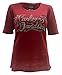 Harley-Davidson Women's Glitter Twin Pride Marble Tee, Red & Black 5J37-HB6Z