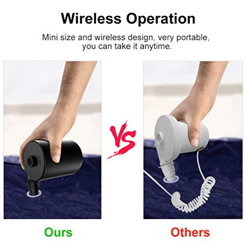 RUNACC Electric Air Pumps Rechargeable Battery Air Mattress Pump