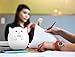 Mystery 3-Modes Soft Silicone LED Baby Pig Night Light, USB Rechargeable Children Night Lamp Cute Pig Lamp with Warm White, Single Color, 7-Color Breathing Modes for Kids Adults Bedroom Decoration(A)