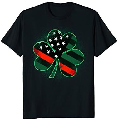 Firefighter St Patrick's Day Clover T-Shirt