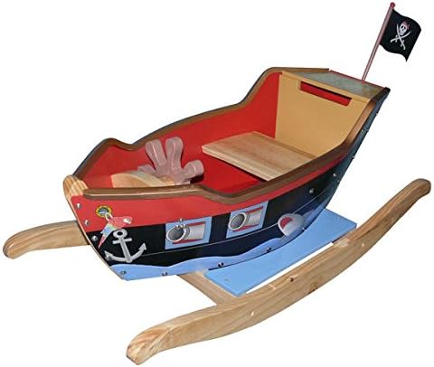 Teamson Fantasy Fields Pirates Island Rocker Boat with Accessories