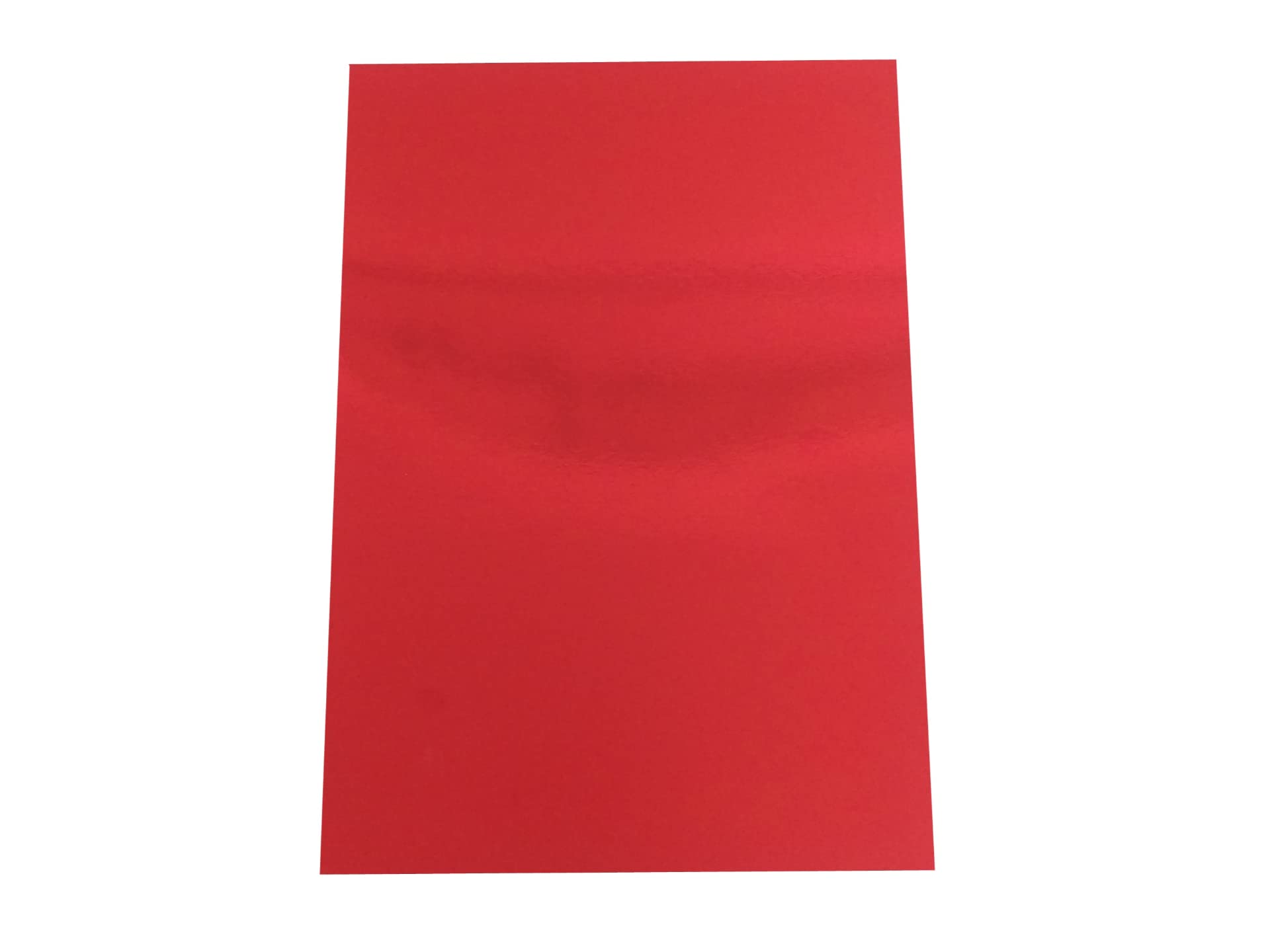 Pack of 50 A4 220gsm Single Sided Foil Mirror Card (Red)