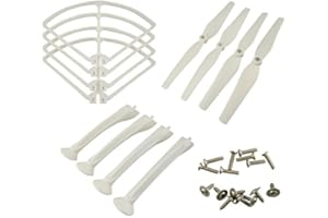 sea jump Aircraft Parts for SYMA X8C X8G X8W X8HG X8HC X8HW Remote Control Helicopter Propeller Tripod Cover Spare Parts - White