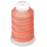 Simply Silk Beading Thread Cord Size FF Tangerine 0.015 Inch 0.38mm Spool 115 Yards for Stringing Weaving Knotting