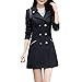 FancyStar Women's Double-Breasted Slim Autumn Long Trench Coat