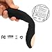 Luxsire Wand Massager Cordless Therapeutic Waterproof Elegant Power USB Rechargeable 8 Powerful Speeds 12 Pulsating Patterns Vibration For Muscle Aches Sports Recovery Black