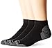 Carhartt mens 3 Pair Pack Work fashion liner socks, Black, X-Large US