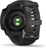 Garmin Instinct Solar Rugged Outdoor Smartwatch Graphite Built-in GPS Health view 2