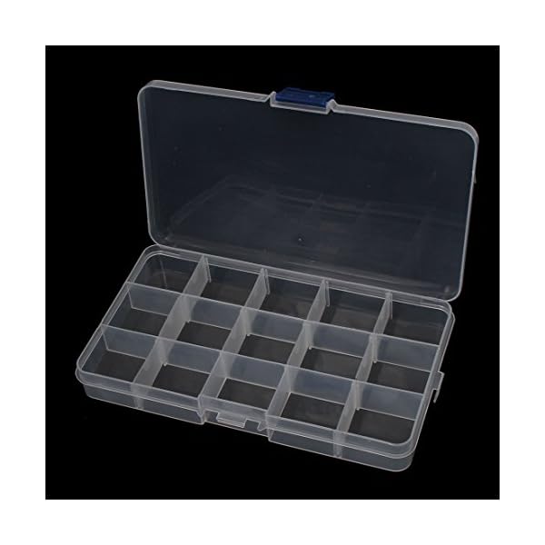 uxcell-Plastic-Fishing-Lure-Bait-Storage-Tackle-Box-Case-Container-4PCS-Clear