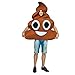 solodate lab flatwhite Adult Unisex Costumes One Size (Poop) Brown