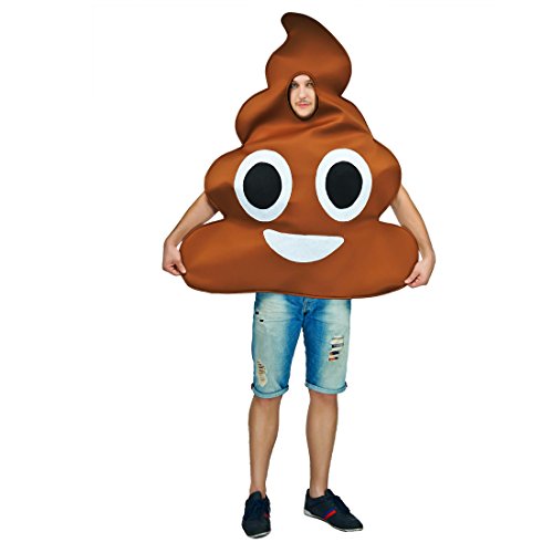 Poop Emoticon Costumes - flatwhite Adult Unisex Emoticon Costumes One Size