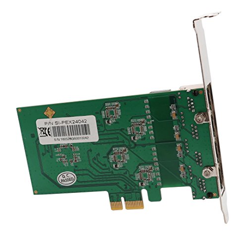Syba SI-PEX24042 4 Port Gigabit Ethernet PCI-e X1 Network Interface Card