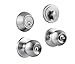 LOKĖT, AMG and Enchante Accessories Combo Entry Ball Door Knob and Deadbolt Lock Set, AMC006S2-SS, Stainless Steel