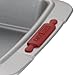 Cake Boss Deluxe Nonstick Bakeware 9-Inch x 13-Inch Covered Cake Pan, Gray with Red Silicone Grips