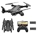 SGOTA RC Drone with Dual 720P HD 2mp Cameras Foldable FPV WiFi RC Quadcopter 2.4Ghz Remote Control Drone with Follow Me Mode (Dual Batteries)