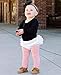 RuffleButts® Girls Pink Footless Ruffle Tights - 2T-4T