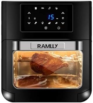 Amazon Kale エアフライヤー 12l超大容量 1500w 電気オーブン 6つ調理モード Ledタッチパネル 電気フライヤー 360 空気循環渦熱流技術 急速加熱 ノンフライヤー 油無し タイマー機能 卓上型フライヤー 業務用 家庭用 Kelolo 電気フライヤー