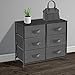 Sorbus Dresser with 6 Drawers - Chest Organizer Unit with Steel Frame Wood Top & Handle Easy Pull Fabric Bins for Clothes - Storage Furniture for Bedroom, Hallway, Living Room, Nursery & Closet